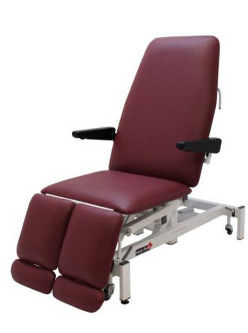 Medi-Plinth Podiatry Chair Electric - Split leg, Tilting