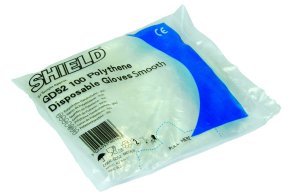 Smooth Polythene Disposable Gloves Blue