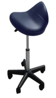 STABIL Saddle Stool Navy Upholstery