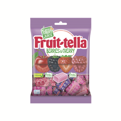 Fruit-tella Berries And Cherries Chewy Sweets 170g