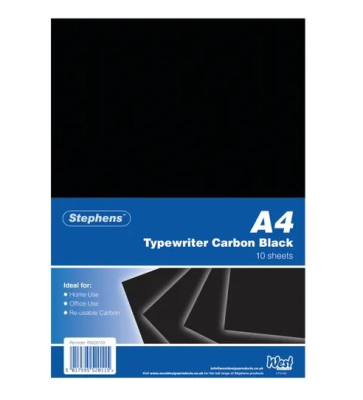 Stephens Black Typewriter Carbon A4 Paper (Pack of 100)