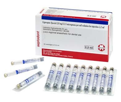 [AMB] (POM) Lignospan Special - 2% - 2.2ml - 2.2ml Cartridges - (Pack 50)