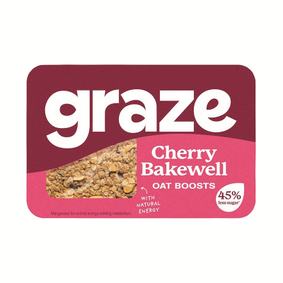 Graze Cherry Bakewell Flapjack Punnet