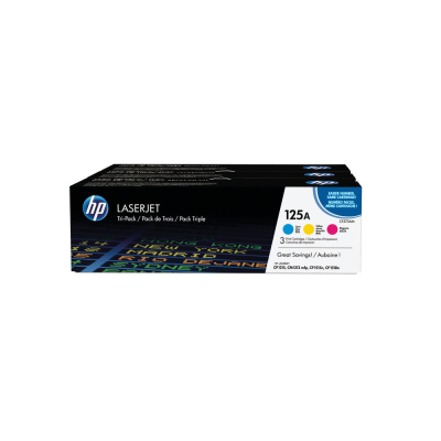 HP 125A Cyan/Yellow/Magenta Laserjet Toner Cartridges (Pack of 3)