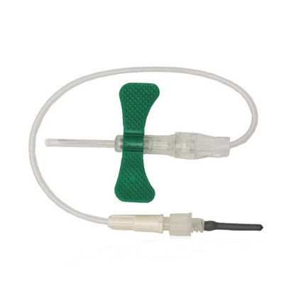 BD Push Button Blood Collection Sets with Luer Adapter Green - 21g with 7" Tube