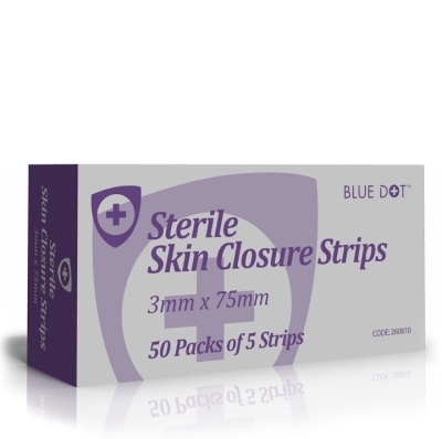 Skin Closure Strips 3mm x 75mm (Pack of 50)