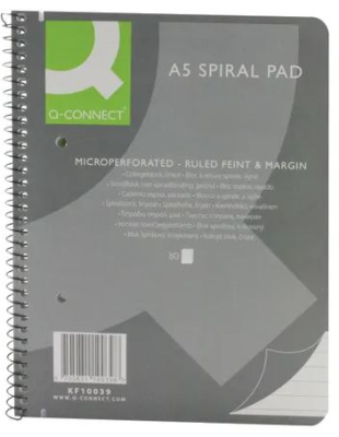 Ruled Spiral Pad A5