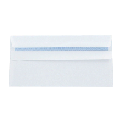 DL Plain Envelopes Wallet Peel and Seal 100gsm White