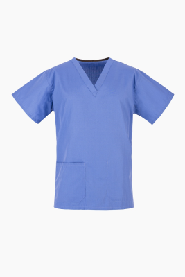 Unisex NHS Scrub Tunic in Ceil Blue Small