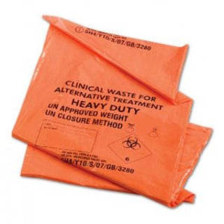 Orange Clinical Waste Sacks Medium Duty (90 Litre)