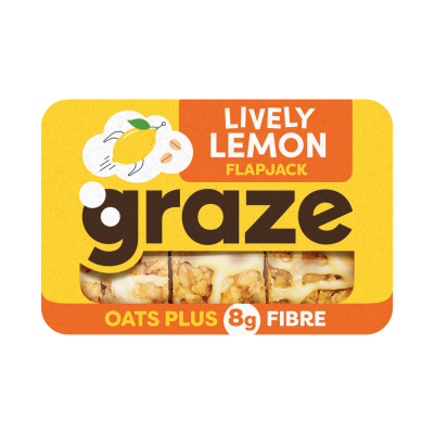 Graze Lively Lemon Flapjack Punnet (Pack of 9)