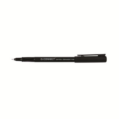 Q-Connect OHP Pen Permanent Fine Black