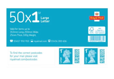 1st Class Large Letter Postage Stamps