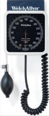 Welch Allyn 767 Wall Aneroid with Adult Cuff