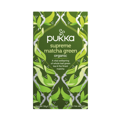 Pukka Supreme Green Matcha Fairtrade WWF Tea (Pack of 20)