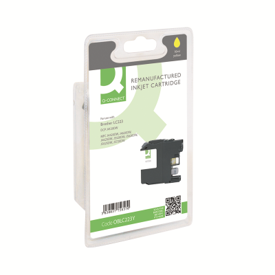 Q-Connect Brother LC223Y Compatible Inkjet Cartridge Yellow LC223Y-COMP