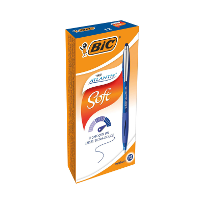 Bic Atlantis Premium Ballpoint Pen Medium Blue