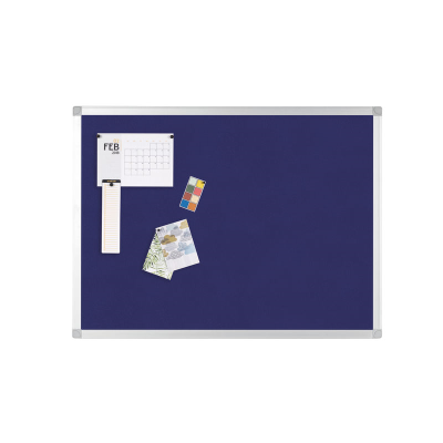 Aluminium Framed Notice Board Blue 1200 x 900