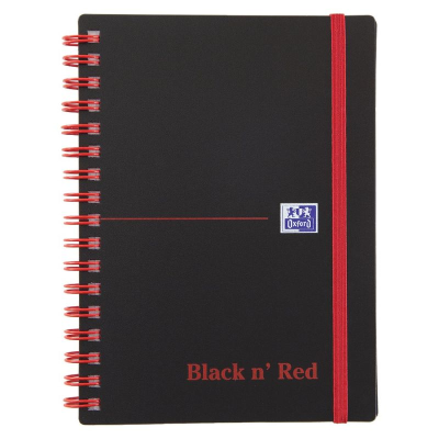 Black n Red A6 Wirebound Notebook