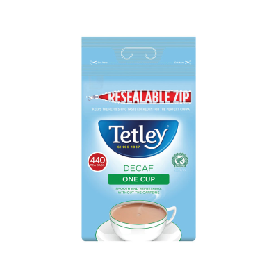 Tetley One Cup Decaffeinated Tea Bags