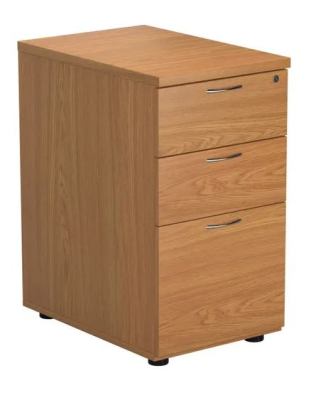 3 Drawer Desk High Pedestal 404x800x730mm Nova Oak