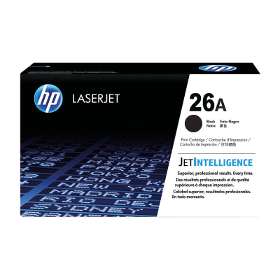 Black HP 26A Toner Cartridge