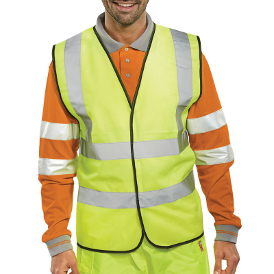 Hi Vis Waistcoat Saturn Yellow Large