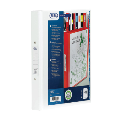 Elba Vision Binder A4 25mm White