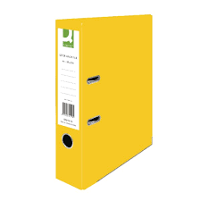 A4 50mm Plastic Lever Arch Files Yellow