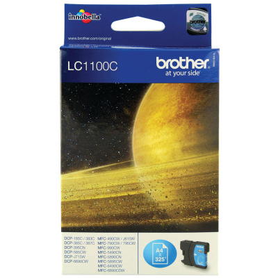 Brother LC1100C InkJet Print Cartridge Cyan