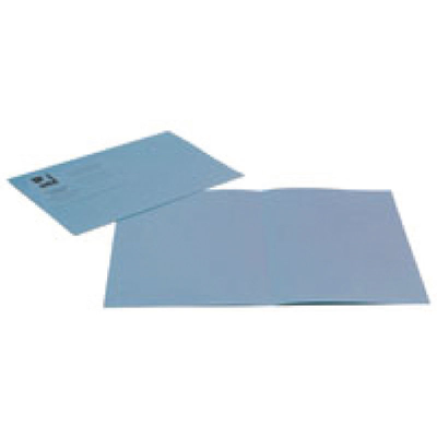 Foolscap Lightweight Square Cut Folders Blue