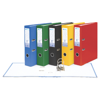 Paper Over Board Foolscap 70mm Black Lever Arch File