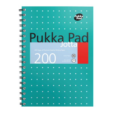 Pukka Pad Metallic Cover Wirebound Jotta Notebook B5