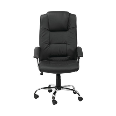 Houston Leather Office Chair Black