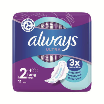 Always Ultra Long Winged Sanitary Pads Size 2 Packet x11 Pads