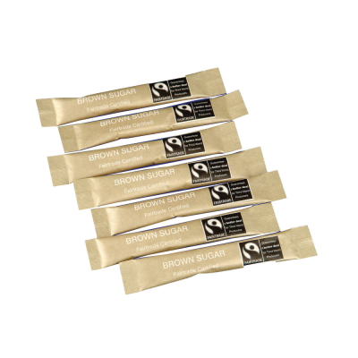 Fairtrade Brown Sugar Sticks (Pack of 1000)