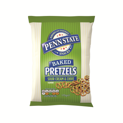 Penn State Sour Cream and Chive Baked Pretzels 175g