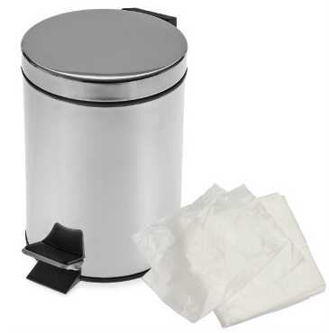 Medium Duty White Pedal Bin liners