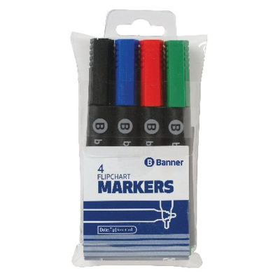 Flipchart Bullet Markers Assorted Colours