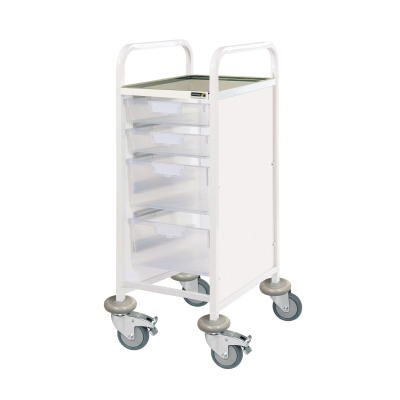 VISTA 30 Clinical Trolley 2 Single & 2 Double Depth Trays