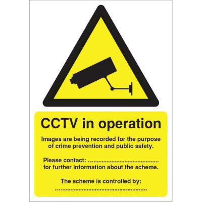 Warning CCTV Cameras in Constant Operation Sign