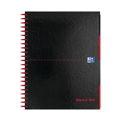 Black n Red A4+ Wirebound Project Book