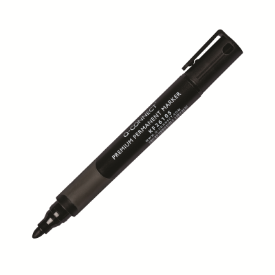 Q-Connect Premium Permanent Marker Pen Bullet Tip Black