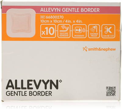 Allevyn Gentle Border Lite Dressing 10cm x 10cm