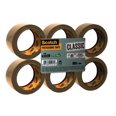 3M Scotch Brown Polypropylene Tape 50mm x 66m