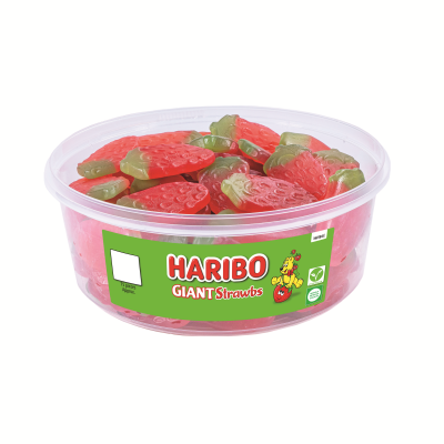 Haribo Giant Strawbs 825g Tub 9580