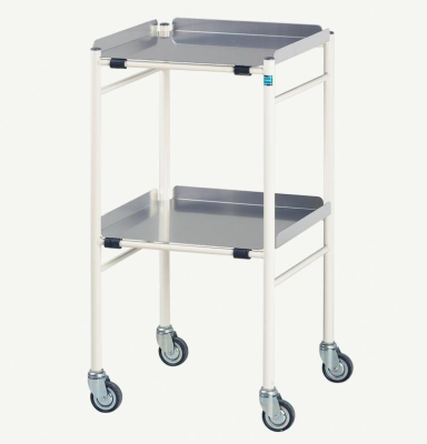 Halifax Trolley with 2 Aluminium Shelves 47x47x91cm