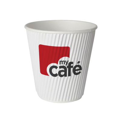 Mycafe 12Oz Ripple Wall Hot Cups