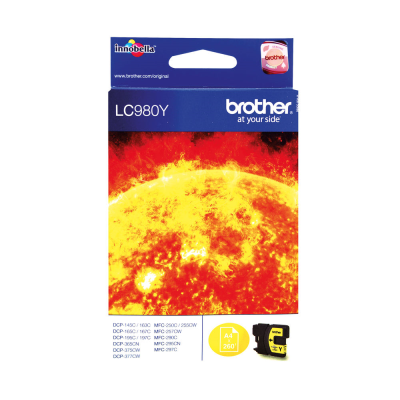 Brother LC980Y Inkjet Cartridge Yellow