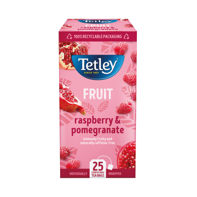 Tetley Raspberry and Pomegranate Tea Bags (Pack of 25)